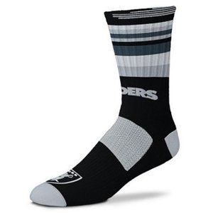 🆕 LAS VEGAS RAIDERS RAVE STRIPED CREW SOCK - MEN